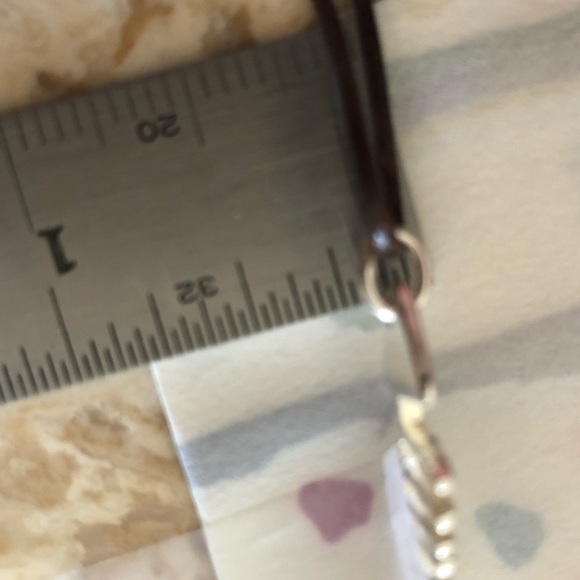 Silver pendant on leather cord 🐟 - Picture 6 of 6